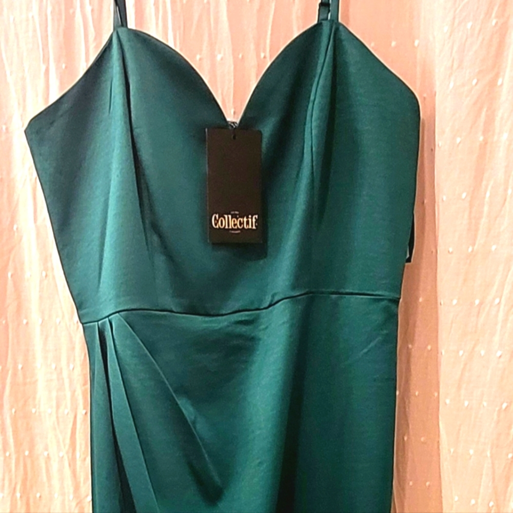 Collectif Vintage Inspired Emerald Evening Gown